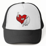I Love my Bare Eyed Cockatoo hats