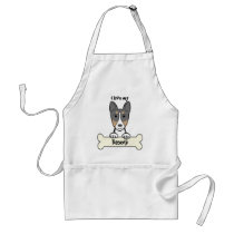 I Love My Basenji Apron
