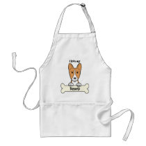 I Love My Basenji Apron