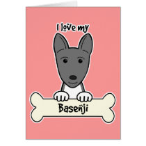 I Love My Basenji Cards