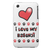 I Love My Basenji Iphone 3 Cases
