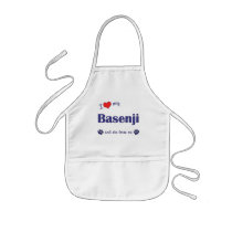 I Love My Basenji (Female Dog) Apron