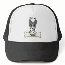 I Love My Basenji Mesh Hat