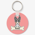 I Love My Basenji keychains