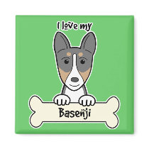 I Love My Basenji Fridge Magnets