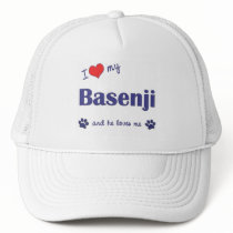 I Love My Basenji (Male Dog) Mesh Hat