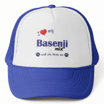I Love My Basenji Mix (Female Dog) Hat