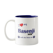 I Love My Basenji Mix (Female Dog) Coffee Mugs
