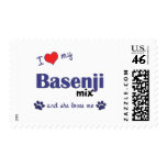 I Love My Basenji Mix (Female Dog) postage