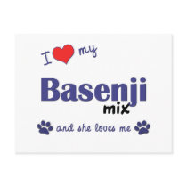 I Love My Basenji Mix (Female Dog) Post Card
