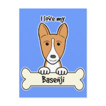 I Love My Basenji Postcards