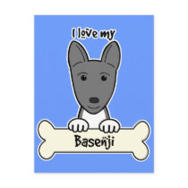 I Love My Basenji Post Cards