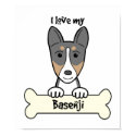 I Love My Basenji posters