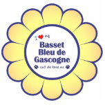 I Love My Basset Bleu de Gascogne (Female Dog) Acrylic Cut Outs