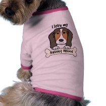I Love My Basset Hound pet clothing