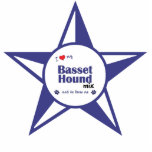 I Love My Basset Hound Mix (Male Dog) Photo Cut Outs