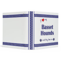 I Love My Basset Hounds (Multiple Dogs) Binders