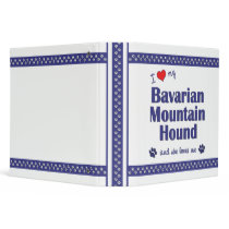 I Love My Bavarian Mountain Hound (Female Dog) Binder