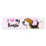 I Love My Beagle Bumper Sticker