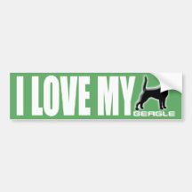 I love my Beagle Bumper Sticker