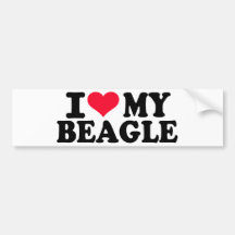 I love my Beagle Bumper Stickers