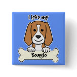 I Love My Beagle Pins