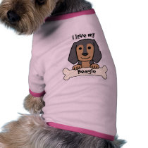 I Love My Beagle pet clothing