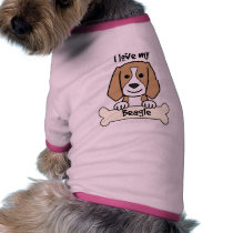 I Love My Beagle pet clothing