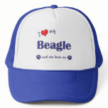 I Love My Beagle (Female Dog) Hat