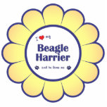 I Love My Beagle Harrier (Male Dog) Acrylic Cut Out