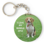 I Love My Beagle Key Chain