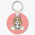 I Love My Beagle keychains by dogcartoons I Love My Beagle keychains
