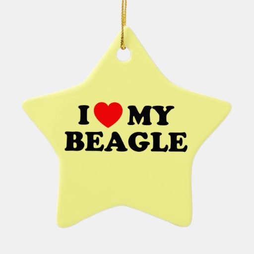 I Love my Beagle Ornament