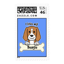 I Love My Beagle Postage