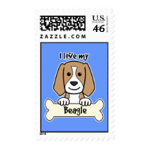 I Love My Beagle Stamps