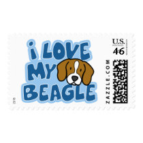 I Love My Beagle Postage