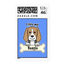 I Love My Beagle Postage