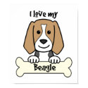 I Love My Beagle posters by dogcartoons I Love My Beagle posters
