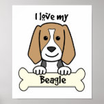 I Love My Beagle posters