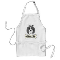 I Love My Bearded Collie Apron