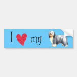 I Love my Bearded Collie Bumper Stickers