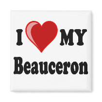 I Love My Beauceron Dog Magnets