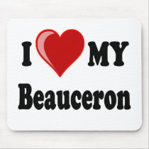 I Love My Beauceron Dog Mouse Pads