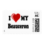 I Love My Beauceron Dog postage