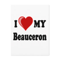 I Love My Beauceron Dog Postcards