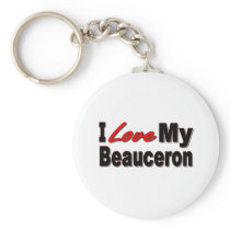 I Love My Beauceron Merchandise Key Chains