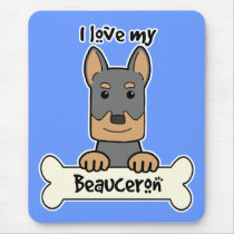 I Love My Beauceron Mouse Pad