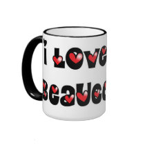 I Love My Beauceron Coffee Mugs