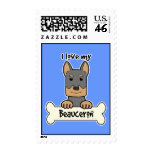 I Love My Beauceron postage