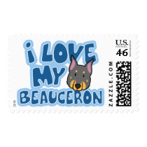 I Love My Beauceron Stamps